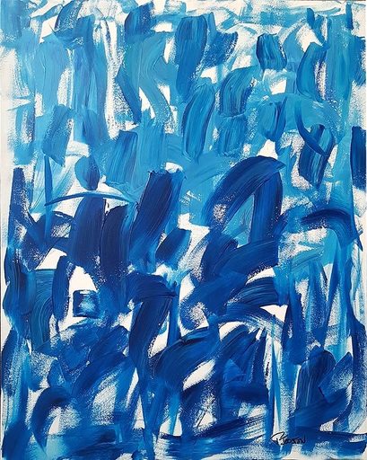 Patrick JOOSTEN - Painting - Just Blue