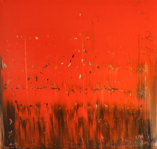 Harry James MOODY - Peinture - Abstract Red 2