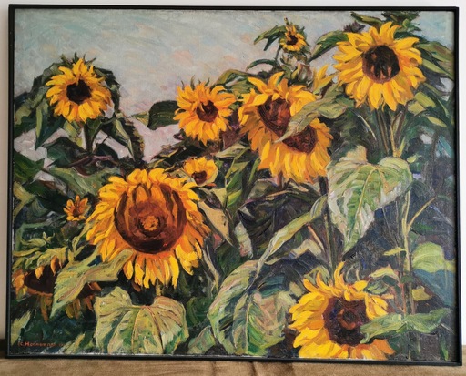 Karl HENNEMANN - Painting - Sonnenblumen