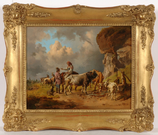 Johann Nepomuk RAUCH DE MILAN - Gemälde - "Scene from Moscow environs", oil on panel