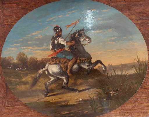 Amédée BESNUS - Gemälde - Cavalier arabe