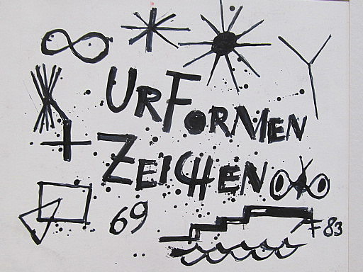 Arnold FIEDLER - Drawing-Watercolor - Urformen+Zeichen