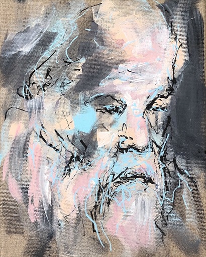 Nicole LEIDENFROST - Gemälde - Der alte Mann