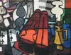Claude VENARD - Painting - Composition au Violon
