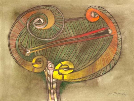 Raul ENMANUEL - Drawing-Watercolor - La Antorcha