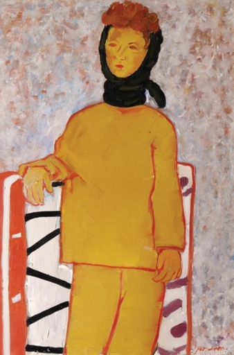 Pinchas LITVINOVSKY - Pintura - Woman Standing