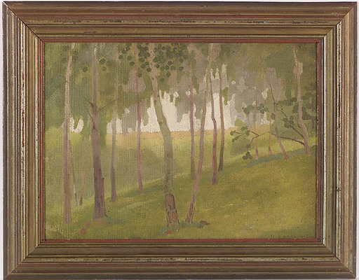 Pavel Fjodorowitsch SCHWARTZ - Gemälde - "Forest Edge" by Pavel Schwartz 