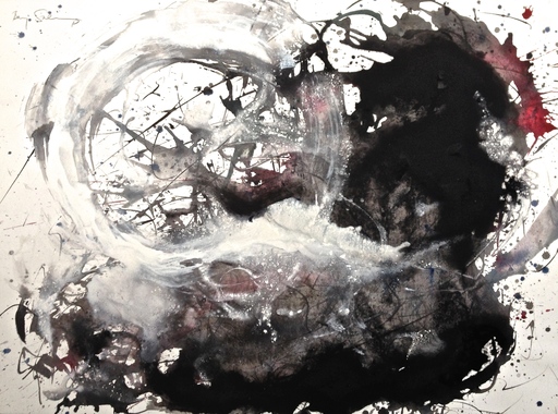 Baruj SALINAS - Zeichnung Aquarell - Nebula Mandala