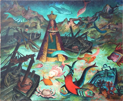 Raymond DIERICKX - Gemälde - "NOTRE DAME DES MARINS"