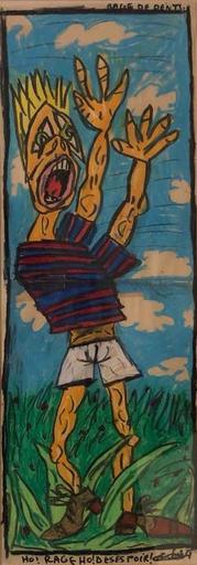 Robert COMBAS - Drawing-Watercolor - Rage de dent. Oh ! Rage Oh ! Désespoir 