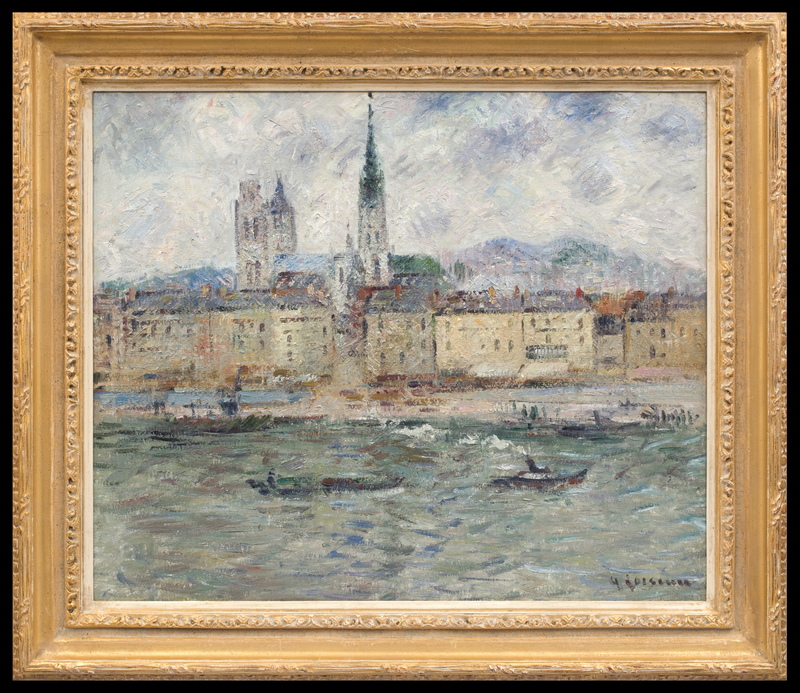 Gustave LOISEAU - Painting - La Seine à Rouen