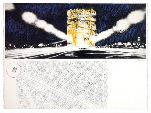 CHRISTO - Print-Multiple - Project for the Arc de Triomphe, Paris