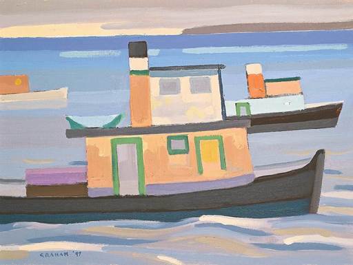Colin D. GRAHAM - Peinture - Coastal Tug