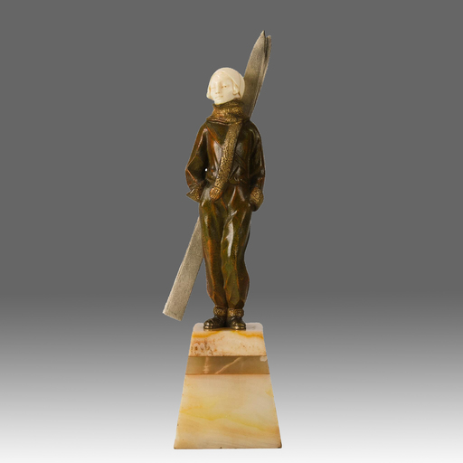 Louis SOSSON - 雕塑 - Girl Skier