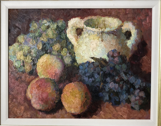 Vladimir Grigorievic WEISBERG - Painting - Still life with grapes