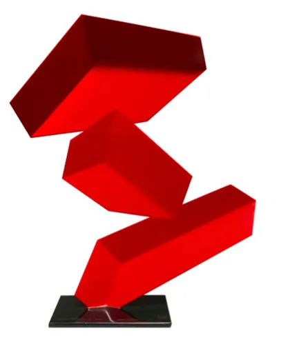 Rafael BARRIOS - Sculpture-Volume - Energia Contenida C135 - Gold Red