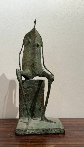Pierre YERMIA - 雕塑 - Homme Assis