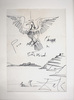 Salvador DALI - Drawing-Watercolor - The Eagle | L’aigle