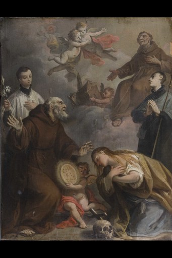 Nicolas BERTUZZI - Painting - Glory of S. Francesco
