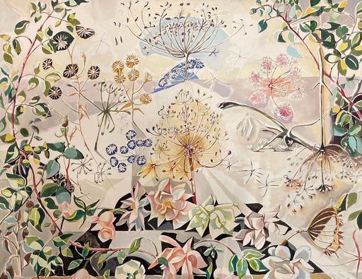 Ione ROBINSON - Pintura - Composition aux fleurs - Paris