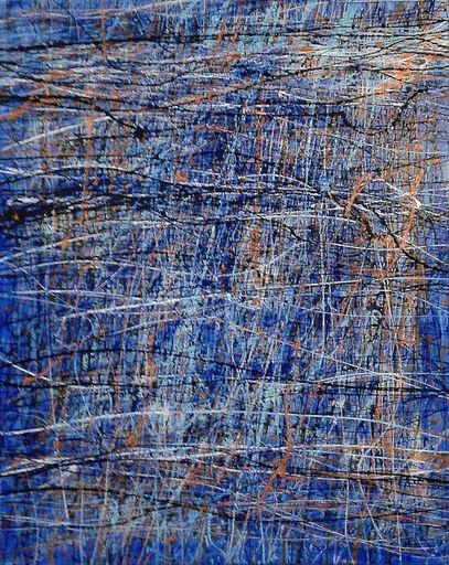Marie Edmée SEGUIN - Painting - La vie est belle -blue