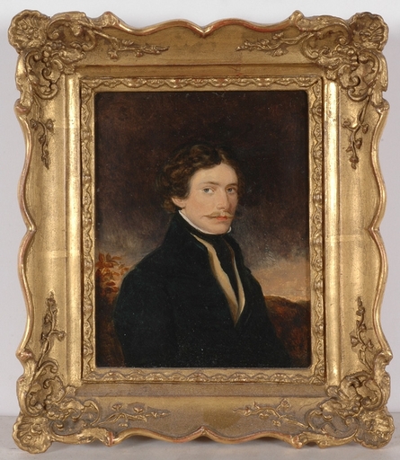 Moritz Michael DAFFINGER - 缩略图  - "Portrait of an Unknown Gentleman", Oil Miniature