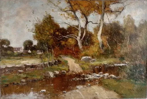 Max WEYL - Peinture - PAYSAGE D'AUTOMNE