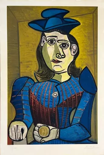 巴勃罗•毕加索 - 版画 - Femme Assise ( Dora Maar)