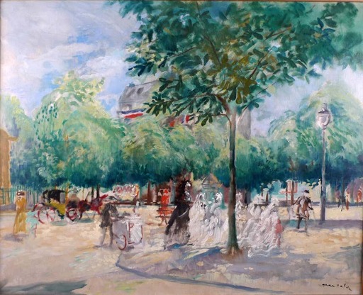 Emilio GRAU-SALA - 绘画 - Boulevard of Paris