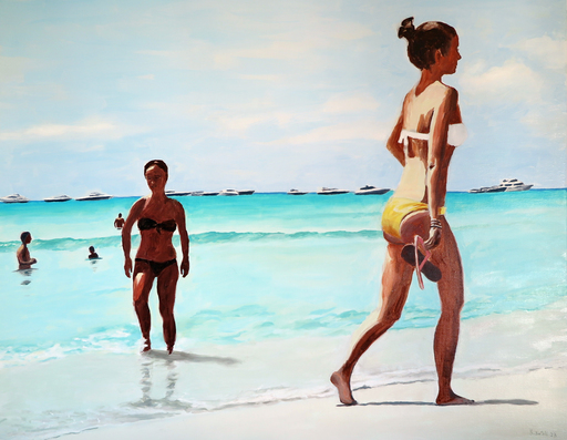Karine BARTOLI - Painting - Formentera Plage ses Illetes
