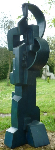 André ABRAM - Sculpture-Volume - Le musicien bleu