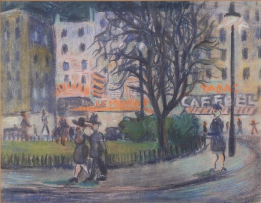 Frederick GORE - Disegno Acquarello - Paris, France 1936