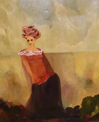 Angel GAINZA GONZALEZ - Painting - Lady