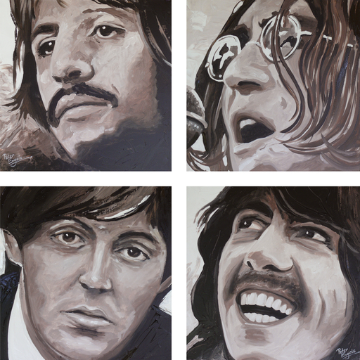 Peter ENGELS - Painting - The Beatles  