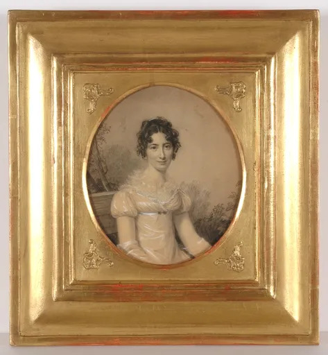 Miniature - "Portrait of a Lady", ca.1810, Drawing