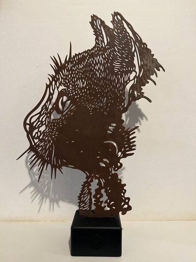 C215 - Skulptur Volumen - MEOW Patine rouille 