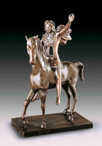 Salvador DALI - Sculpture-Volume - Surrealist Warrior, Chevalier surréaliste