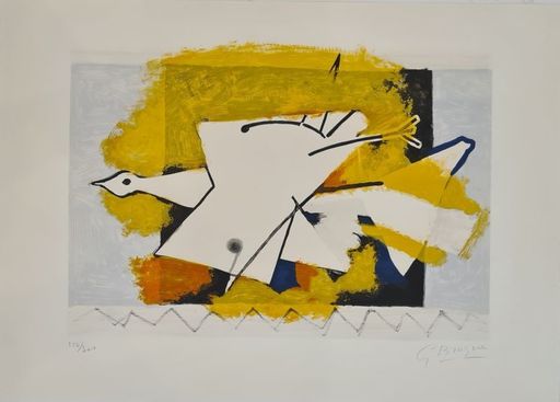 Georges BRAQUE - Stampa-Multiplo - L'oiseau jaune 