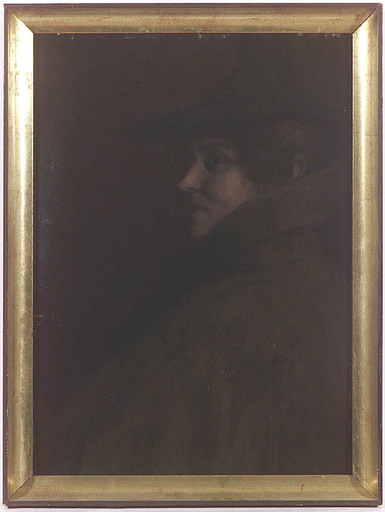 Fritz HASS - Gemälde - Female Portrait, Oil Painting, ca 1900 