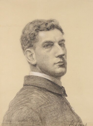 Alphonse LEGROS - Disegno Acquarello - Portrait of Keith McLeod