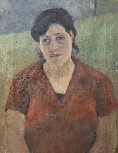 Umberto LILLONI - Peinture - RITRATTO DI MARIA 1927