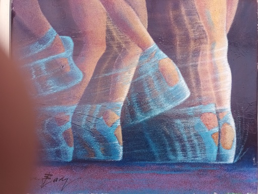 Yves Bady AL-DAHDAH - Painting - Les chaussons