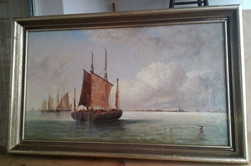 Arthur Joseph MEADOWS - Gemälde - ships on northsee