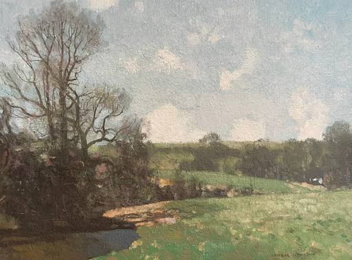 George HOUSTON - Painting - Summer Landscape