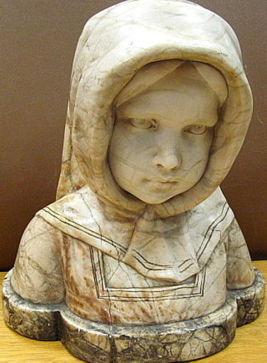 Reinhard SCHNAUDER - 雕塑 - Büste eines jungen Mädchens