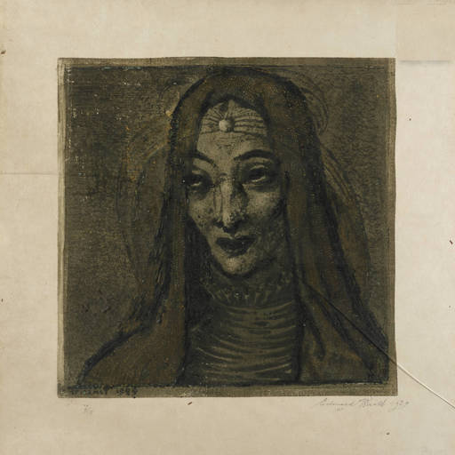 Eduard WIIRALT - 版画 - Madonna