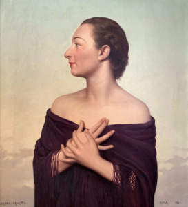 Bruno CROATTO - 绘画 - Ritratto femminile con scialle (1938)