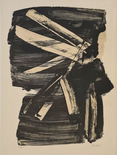 Pierre SOULAGES - Print-Multiple - Lithographie n°10