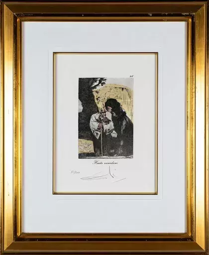 萨尔瓦多·达利 - 版画 - Hasta Ensordecer, from the series Les Caprices de Goya