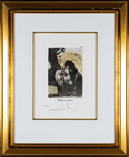 Salvador DALI - Druckgrafik-Multiple - Hasta Ensordecer, from the series Les Caprices de Goya